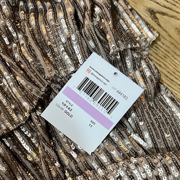 Junior mini sequin tiered halter dress box 7 - Picture 7 of 9